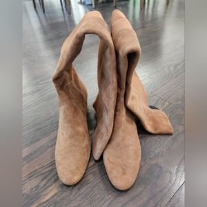 Stuart Weitzman Sz9.5 Suede Camel 50/50 Boot